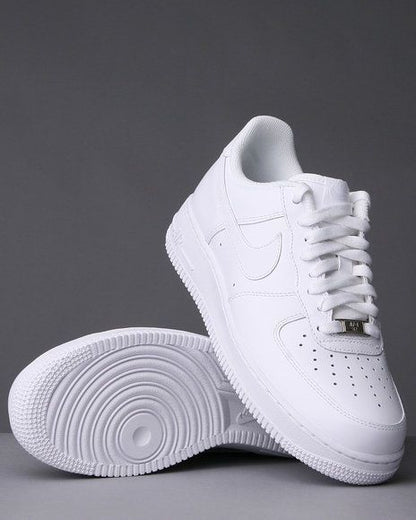 Classic Low-Top Casual Sneakers – Men’s & Women’s 1 '07  Black, White & Gold – Streetwear Sneakers