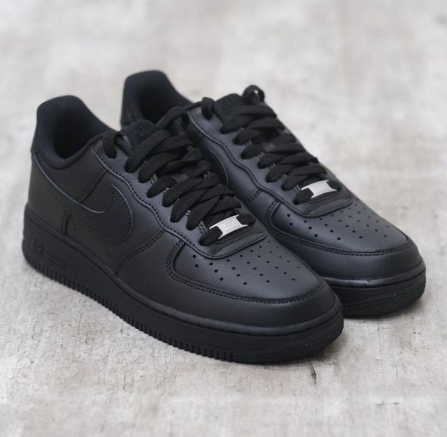 Classic Low-Top Casual Sneakers – Men’s & Women’s 1 '07  Black, White & Gold – Streetwear Sneakers