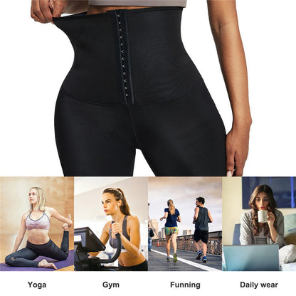High Waist Sauna Pants for Women – Sweat Shapewear Leggings, Slimming Workout & Fitness Tights