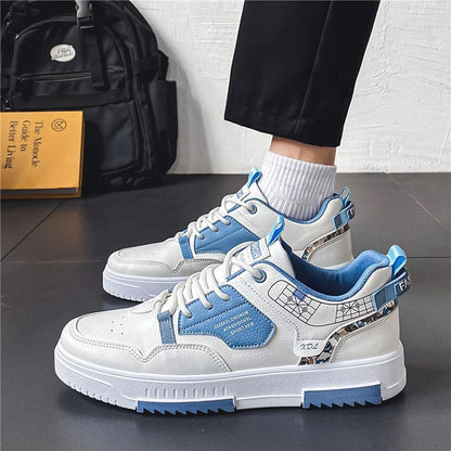 Men's shoes, men's shoes, new breathable white shoes, trend, versatile platform, casual walking sports shoes, men's sneakers